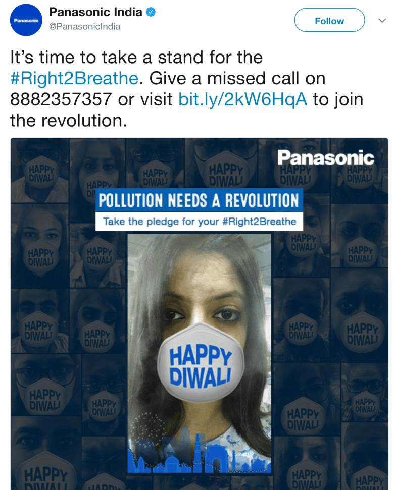 Panasonic advice only for Hindus